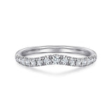 14K White Gold Wedding Band AN11013W44JJ
