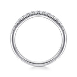 14K White Gold Wedding Band AN11013W44JJ