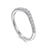 14K White Gold Wedding Band AN11013W44JJ