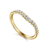 14K White Gold Wedding Band AN11013Y44JJ