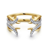 14K Yellow Gold, 14K White Gold Wedding Band AN12545S-M44JJ