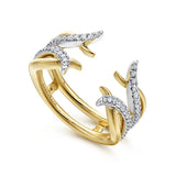 14K Yellow Gold, 14K White Gold Wedding Band AN12545S-M44JJ