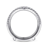 14K White Gold Wedding Band AN14749M-W44JJ