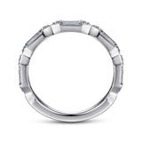 14K White Gold Wedding Band AN15555W44JJ