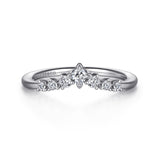 14K White Gold Wedding Band AN15557W44JJ