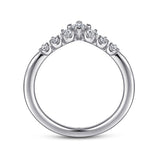 14K White Gold Wedding Band AN15557W44JJ