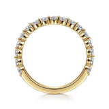 14K White Gold Wedding Band AN15747Y44JJ