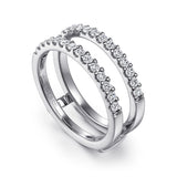 14K White Gold Wedding Band AN15829M-W44JJ