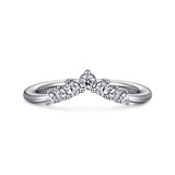 14K White Gold Wedding Band AN16134W44JJ