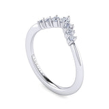 14K White Gold Wedding Band AN16134W44JJ