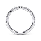 14K White Gold Wedding Band AN6001W44JJ
