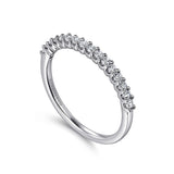 14K White Gold Wedding Band AN7602W44JJ
