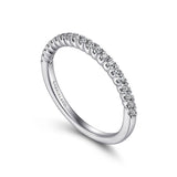 14K White Gold Wedding Band AN7610W44JJ