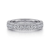 14K White Gold Wedding Band AN7618W44JJ