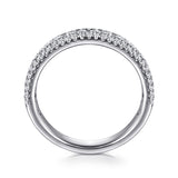 14K White Gold Wedding Band AN7618W44JJ
