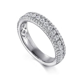 14K White Gold Wedding Band AN7618W44JJ