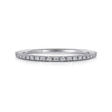 14K White Gold Wedding Band AN7650W44JJ