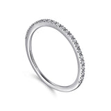 14K White Gold Wedding Band AN7650W44JJ
