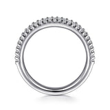 14K White Gold Wedding Band AN7748W44JJ