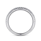 14K White Gold Wedding Band AN7856W44JJ