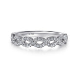 14K White Gold Wedding Band AN8261W44JJ