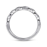 14K White Gold Wedding Band AN8261W44JJ