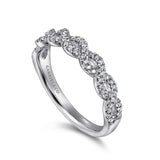 14K White Gold Wedding Band AN8261W44JJ