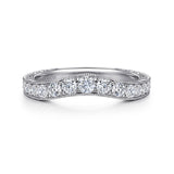 14K White Gold Wedding Band AN10961W44JJ