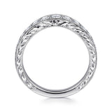 14K White Gold Wedding Band AN10961W44JJ