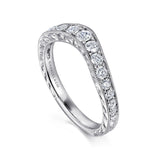 14K White Gold Wedding Band AN10961W44JJ