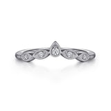 14K White Gold Wedding Band AN15566W44JJ