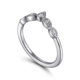 14K White Gold Wedding Band AN15566W44JJ