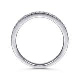 14K White Gold Wedding Band AN7643W44JJ