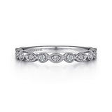 14K White Gold Wedding Band AN8386W44JJ