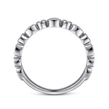 14K White Gold Wedding Band AN8386W44JJ