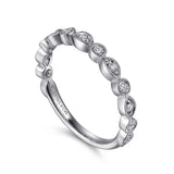 14K White Gold Wedding Band AN8386W44JJ