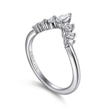 14K White Gold Wedding Band AN15303W44JJ