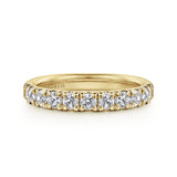 14K White Gold Wedding Band AN12085Y44JJ