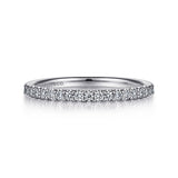 14K White Gold Wedding Band AN7577W44JJ