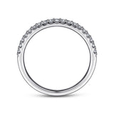 14K White Gold Wedding Band AN7577W44JJ