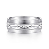 14K White Gold Wedding Band MBM0103-80W4JJJ
