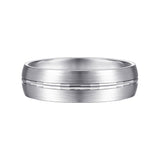 14K White Gold Wedding Band MBM0108-60W4JJJ