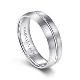 14K White Gold Wedding Band MBM0108-60W4JJJ