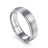 14K White Gold Wedding Band MBM0115-60W4JJJ