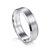 14K White Gold Wedding Band MBM0123-60W4JJJ