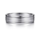 14K White Gold Wedding Band MBM0127-60W4JJJ
