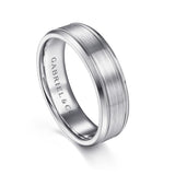 14K White Gold Wedding Band MBM0127-60W4JJJ