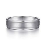 14K White Gold Wedding Band MBM0128-60W4JJJ
