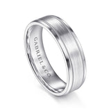14K White Gold Wedding Band MBM0128-60W4JJJ