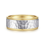 14K Yellow Gold, 14K White Gold Wedding Band MBM0129-80M4JJJ